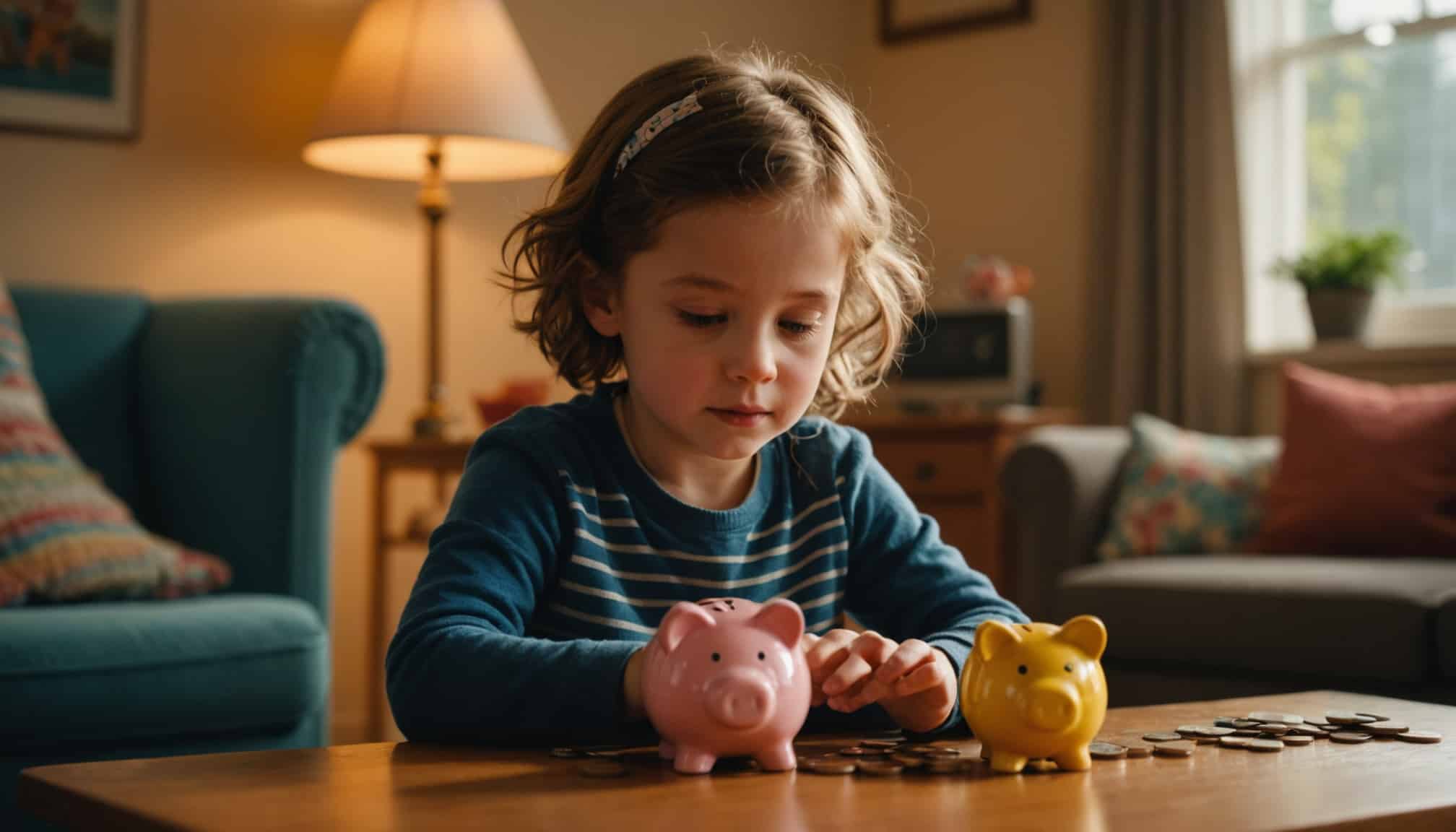 Enfants apprenant la gestion de l'argent ensemble  
Famille discutant des finances et de l'éducation financière