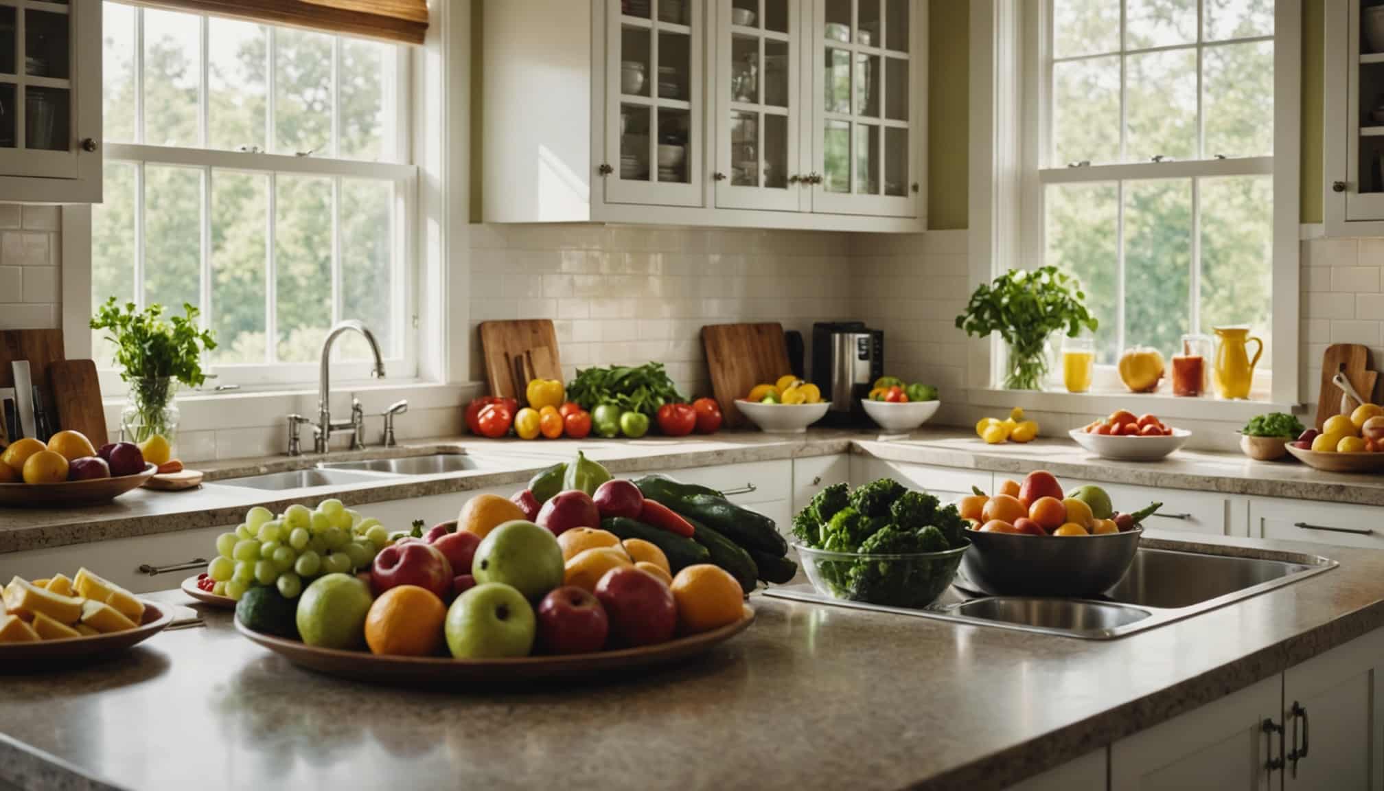 Panier rempli de produits alimentaires variés